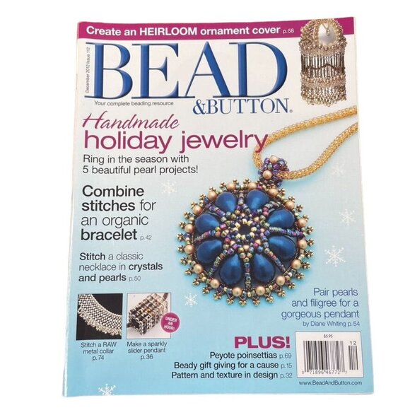 Bead & Button Magazine Jewelry Crafting Book u December 2012 Issue 112 - Picture 1 of 8